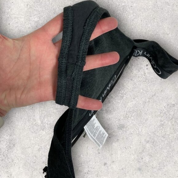 NEW Calvin Klein Black Spell Out Panties Size Large Logo Thong Underwear NWOT L‎ - Picture 6 of 10